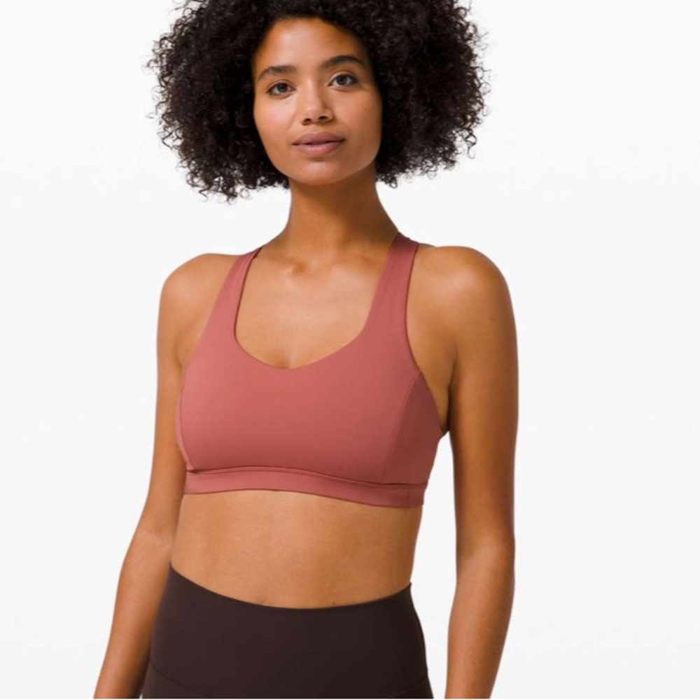 lululemon athletica pink Free to be Serene Sports Bra - Picture 4 of 5